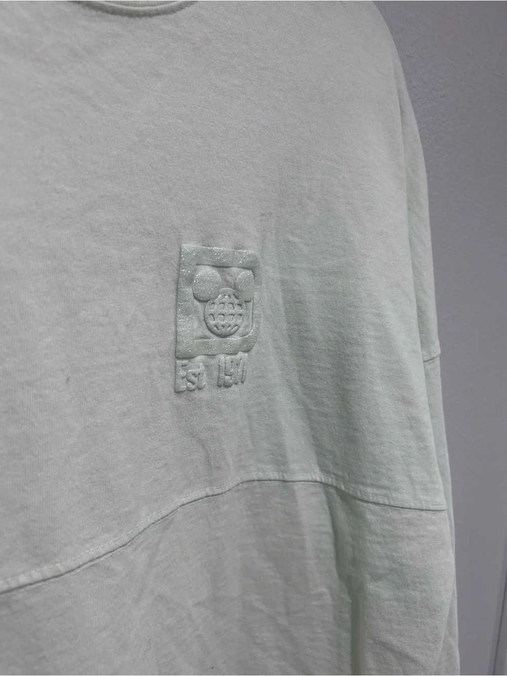 Disney world Light Mint Embossed Logo spirit jersey mint medium